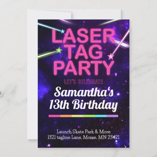 Laser Label Birthday Kaart (Voorkant)