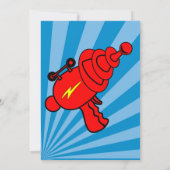 Laser Label Birthday Party Invitation Kaart (Achterkant)