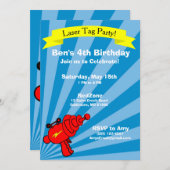 Laser Label Birthday Party Invitation Kaart (Voorkant / Achterkant)