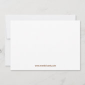 Laser Label Birthday Party Invitation Kaart (Achterkant)