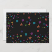 Laser Label Birthday Party Invitation Kaart (Achterkant)