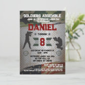 Laser Label Birthday Party Kaart (Staand voorkant)