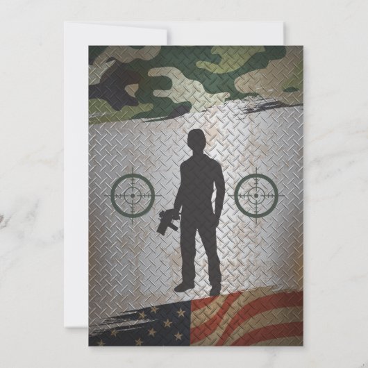 Laser Label Birthday Party Kaart (Achterkant)