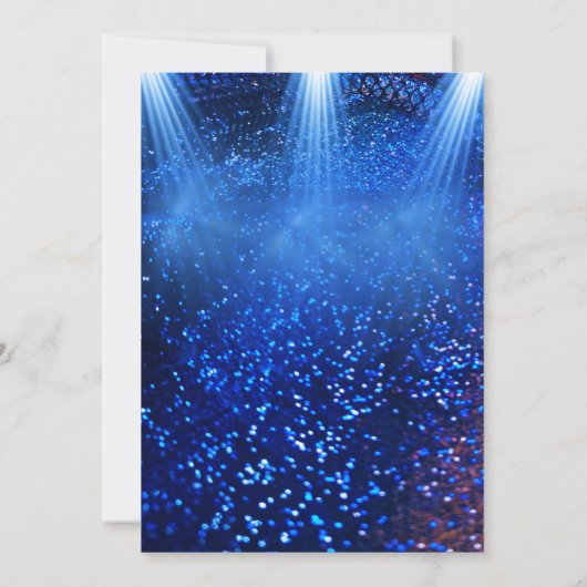 Laser Label Blauw Groen Neon Glow Boys Verjaardags Kaart (Achterkant)