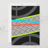 Laser Label boys Birthday Kaart (Achterkant)