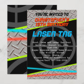 Laser Label boys Birthday Kaart (Voorkant / Achterkant)