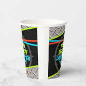 Laser Label boys Birthday Party Personated Decor Papieren Bekers (Rechts)