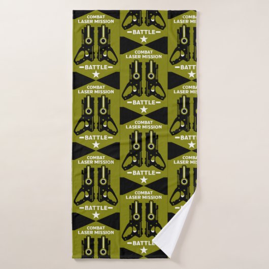 Laser Label Combat Mission Kinder Badhanddoek (Badhanddoek)