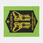 Laser Label Combat Mission Kinder Fleece Deken (Voorkant (Horizontaal))