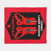 Laser Label Combat Mission Kinder Fleece Deken (Voorkant (Horizontaal))