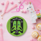Laser Label Combat Mission Kinder Papieren Bordje (Feest)