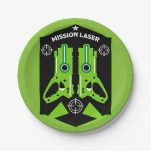 Laser Label Combat Mission Kinder Papieren Bordje