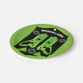 Laser Label Combat Mission Kinder Papieren Bordje (Gekanteld)