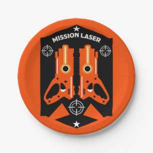 Laser Label Combat Mission Kinder Papieren Bordje