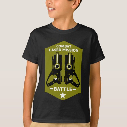 Laser Label Combat Mission Kinder T-shirt (Voorkant)