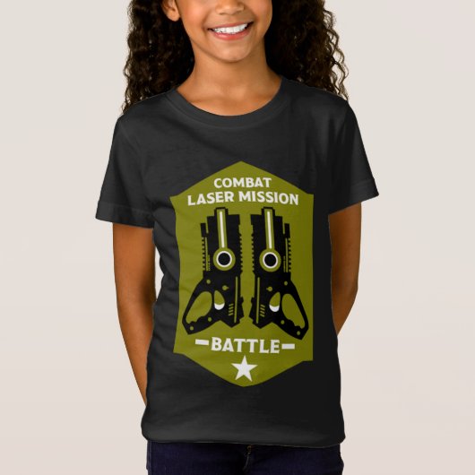 Laser Label Combat Mission Kinder T-shirt (Voorkant)