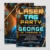 Laser Label Game Verjaardagsfeest Kaart (Voorkant / Achterkant)