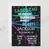 Laser Label gerichte verjaardagsuitnodiging Kaart (Voorkant)