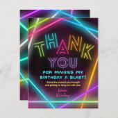 Laser Label Hartelijk dank | Meislaserpartij bij h Bedankkaart (Voorkant / Achterkant)