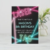 Laser Label Kind verjaardagsuitnodiging Kaart (Staand voorkant)