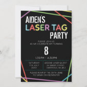 Laser Label met uitnodiging voor verjaardagsfeestd (Voorkant)
