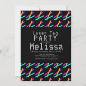 Laser Label Neon gloeit in het donkerlicht Kaart (Voorkant)