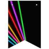 Laser Label Neon Light Verjaardagsfeest Vlaggetjes (Eerste vlag)