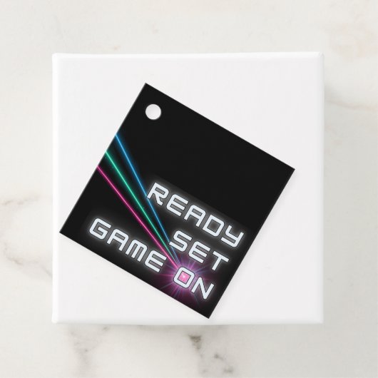 Laser Label Neon Verjaardagsfeest Dank u (In situ)