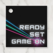 Laser Label Neon Verjaardagsfeest Dank u (Voorkant)