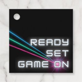 Laser Label Neon Verjaardagsfeest Dank u