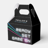 Laser Label Neon verjaardagsfeestje Bedankdoosjes (Voorkant Zijde)