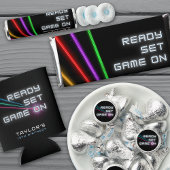 Laser Label Neon verjaardagsfeestje Blikjeskoeler