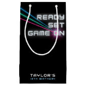 Laser Label Neon verjaardagsfeestje Klein Cadeauzakje (Voorkant)