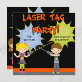 Laser Label Party Birthday-uitnodigingen Kaart (Voorkant / Achterkant)