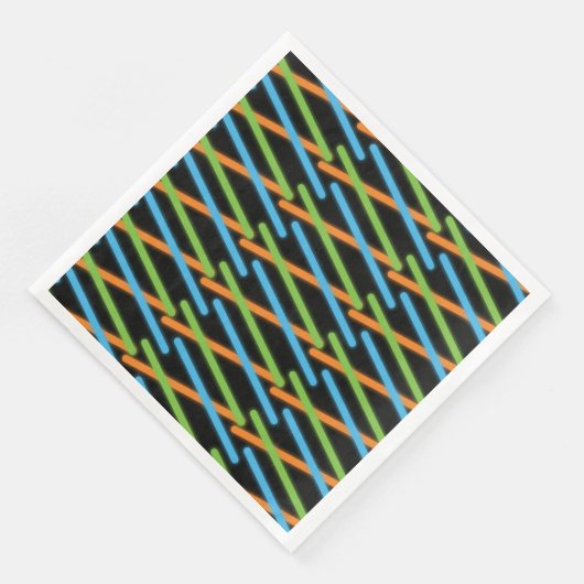 Laser Label Party Neon Servet (Hoek)