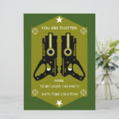 Laser Label Party nodigt uit (Staand voorkant)