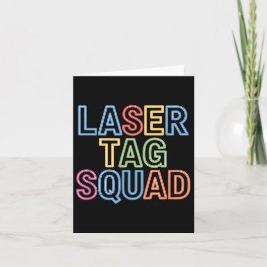 Laser Label Squad Laser Label Mode Kaart (Voorkant)