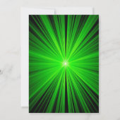Laser Label Uitnodiging Groene Laser Label Partij  (Achterkant)