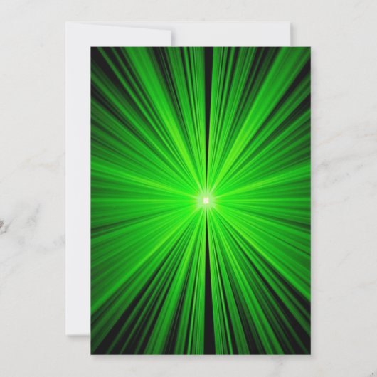 Laser Label Uitnodiging Groene Laser Label Partij (Achterkant)