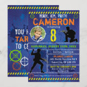 Laser Label Verjaardagsfeest Kaart (Voorkant / Achterkant)