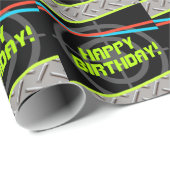 Laser Labels pakken 'Birthday'-papier voor opvulli Cadeaupapier (Rol Hoek)