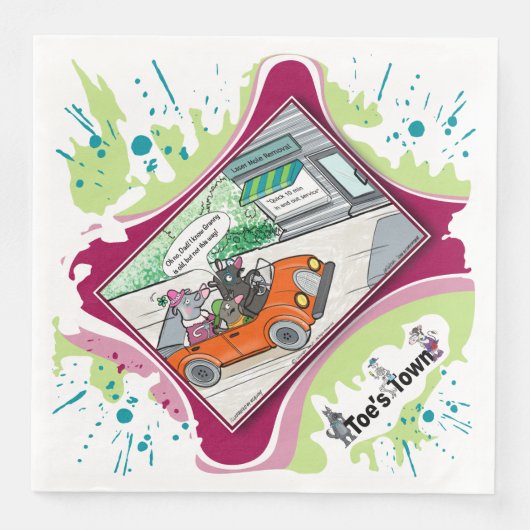 Laser Mole Removal | Grandma’s Birthday Dinner Servet (Voorkant)