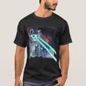 Laser Ogen Ruimte Kat T-shirt (Voorkant)