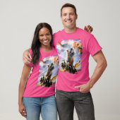 Laser Ogen Ruimte Kip Kat Llama Dinosaurus T-shirt (Unisex)