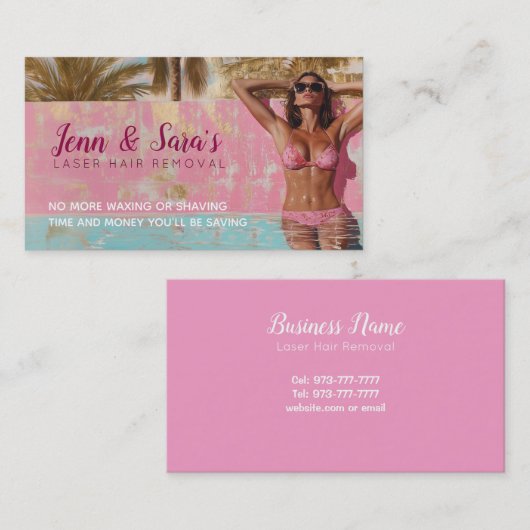 Laser ontharing visitekaartjes (Voorkant / Achterkant)