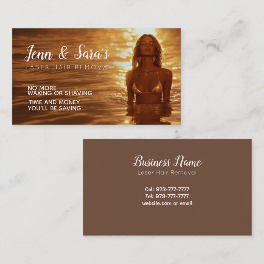 Laser ontharing visitekaartjes (Voorkant / Achterkant)