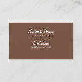 Laser ontharing visitekaartjes (Achterkant)