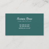 Laser ontharing visitekaartjes (Achterkant)