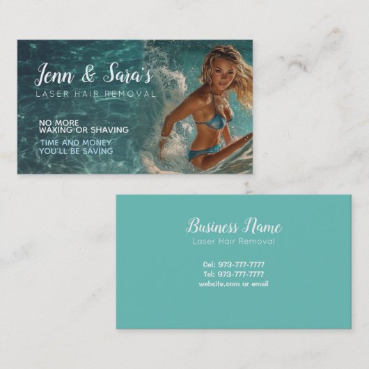 Laser ontharing visitekaartjes (Voorkant / Achterkant)