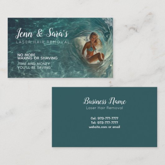 Laser ontharing visitekaartjes (Voorkant / Achterkant)